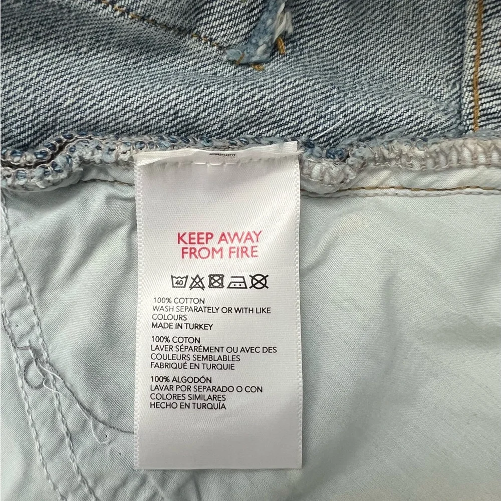 URBAN OUTFITTERS BDG BLUE JEANS SHORTS MOM HIGH WAISTED VINTAGE STYLE Size: 27 - Picture 7 of 16